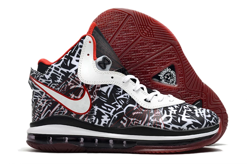 Fit Sporting Goods Nike LeBron 8 ‘Graffiti’ White/University Red-Black DD8306-001 For Sale