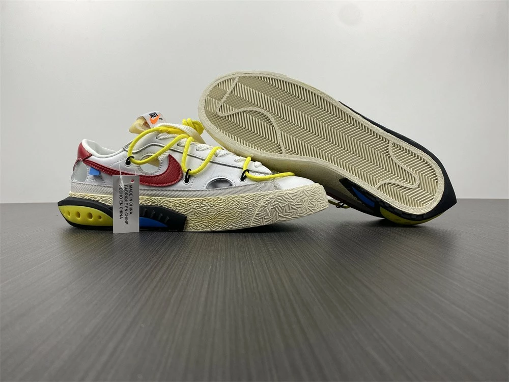 Fit Sporting Goods Off-White X Nike Blazer Low White/University Red DH7863-100 For Sale