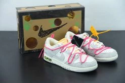 Fit Sporting Goods Off-White X Nike Dunk Low “17 Of 50” Sail/Grey/Hyper Pink For Sale