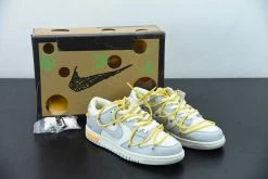 Fit Sporting Goods Off-White X Nike Dunk Low β29 Of 50β Sail/Grey/Yellow For Sale