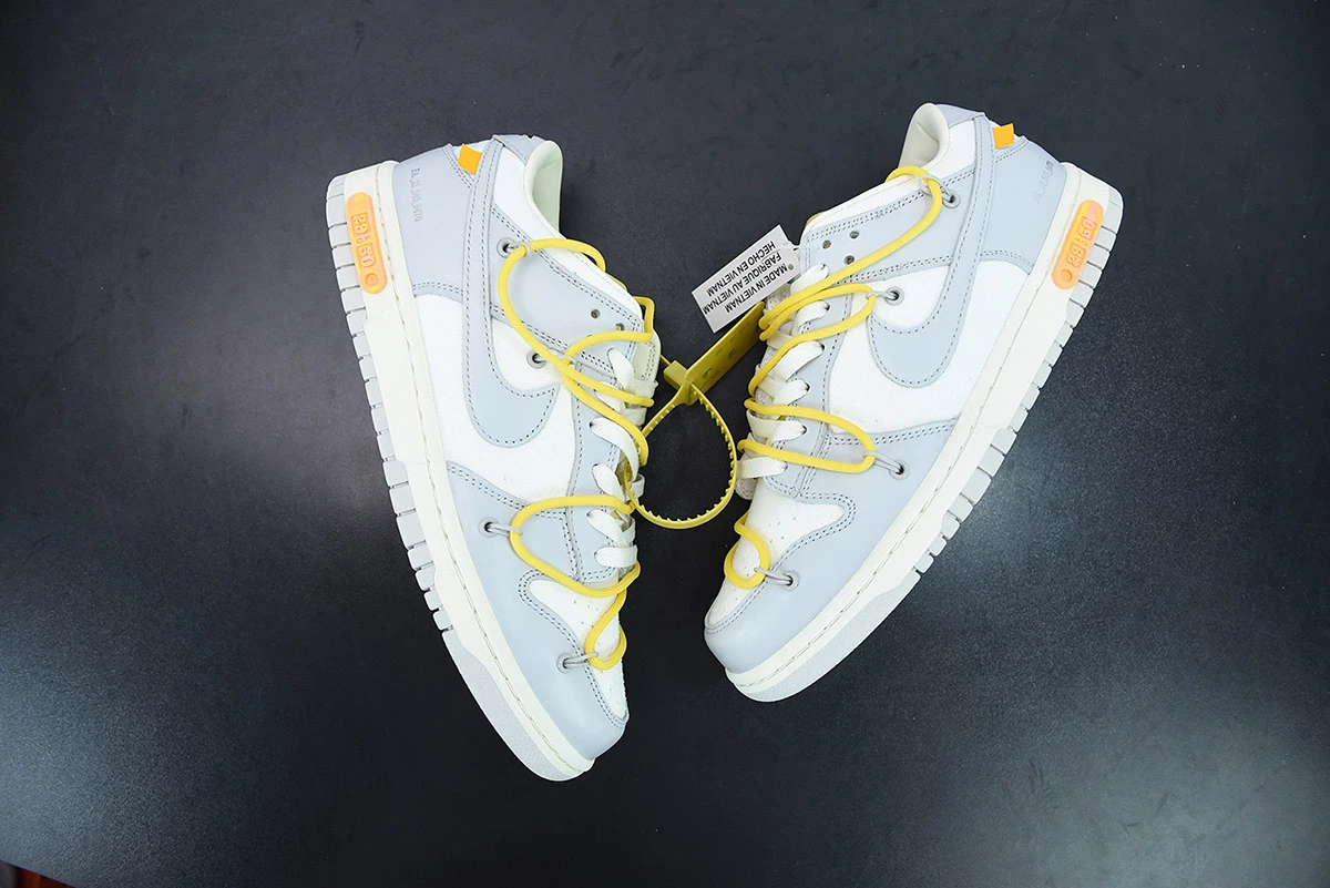 Fit Sporting Goods Off-White X Nike Dunk Low β29 Of 50β Sail/Grey/Yellow For Sale - Image 4