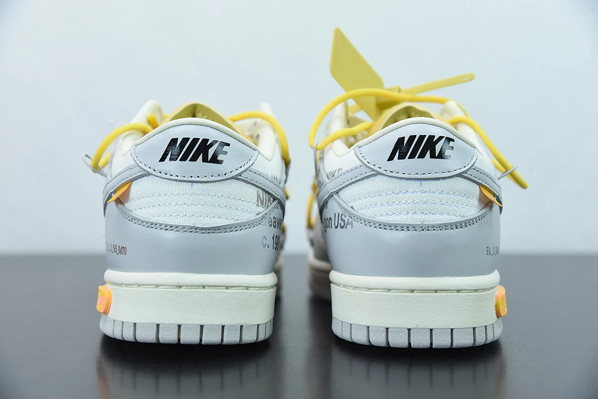 Fit Sporting Goods Off-White X Nike Dunk Low β29 Of 50β Sail/Grey/Yellow For Sale - Image 9