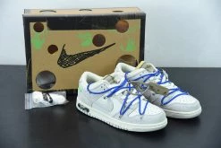 Fit Sporting Goods Off-White X Nike Dunk Low “32 Of 50” Sail/Neutral Grey/Racer Blue For Sale