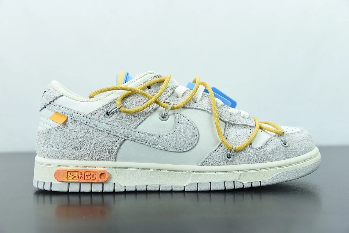 Fit Sporting Goods Off-White X Nike Dunk Low “34 Of 50” Sail/Neutral Grey/Light Ginger For Sale - Image 2