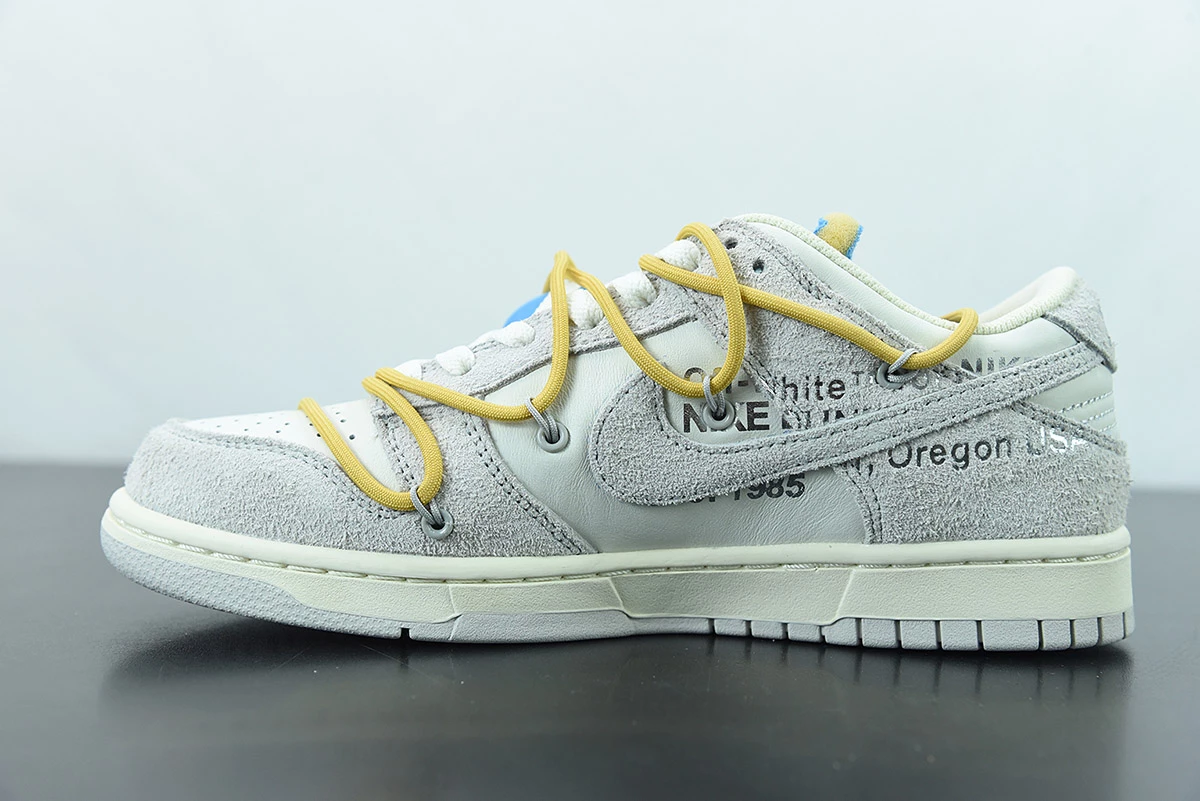 Fit Sporting Goods Off-White X Nike Dunk Low “34 Of 50” Sail/Neutral Grey/Light Ginger For Sale - Image 3