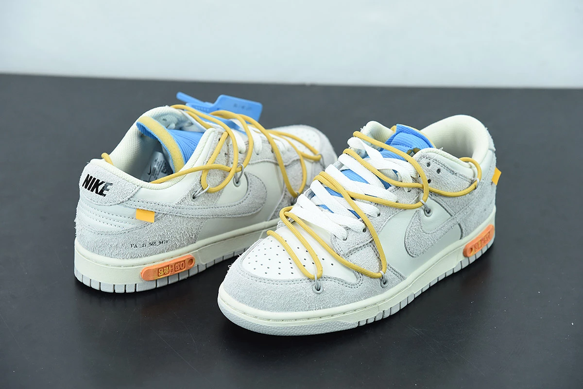 Fit Sporting Goods Off-White X Nike Dunk Low “34 Of 50” Sail/Neutral Grey/Light Ginger For Sale - Image 5
