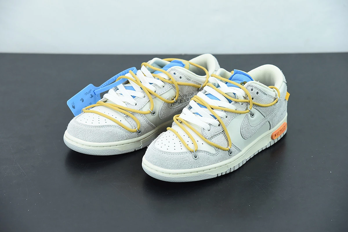 Fit Sporting Goods Off-White X Nike Dunk Low “34 Of 50” Sail/Neutral Grey/Light Ginger For Sale - Image 6
