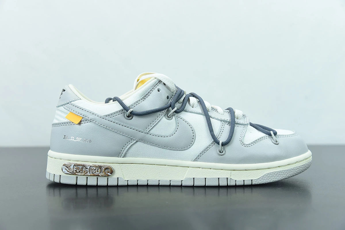Fit Sporting Goods Off-White X Nike Dunk Low β41 Of 50β Sail/Grey/Flint Grey For Sale - Image 2