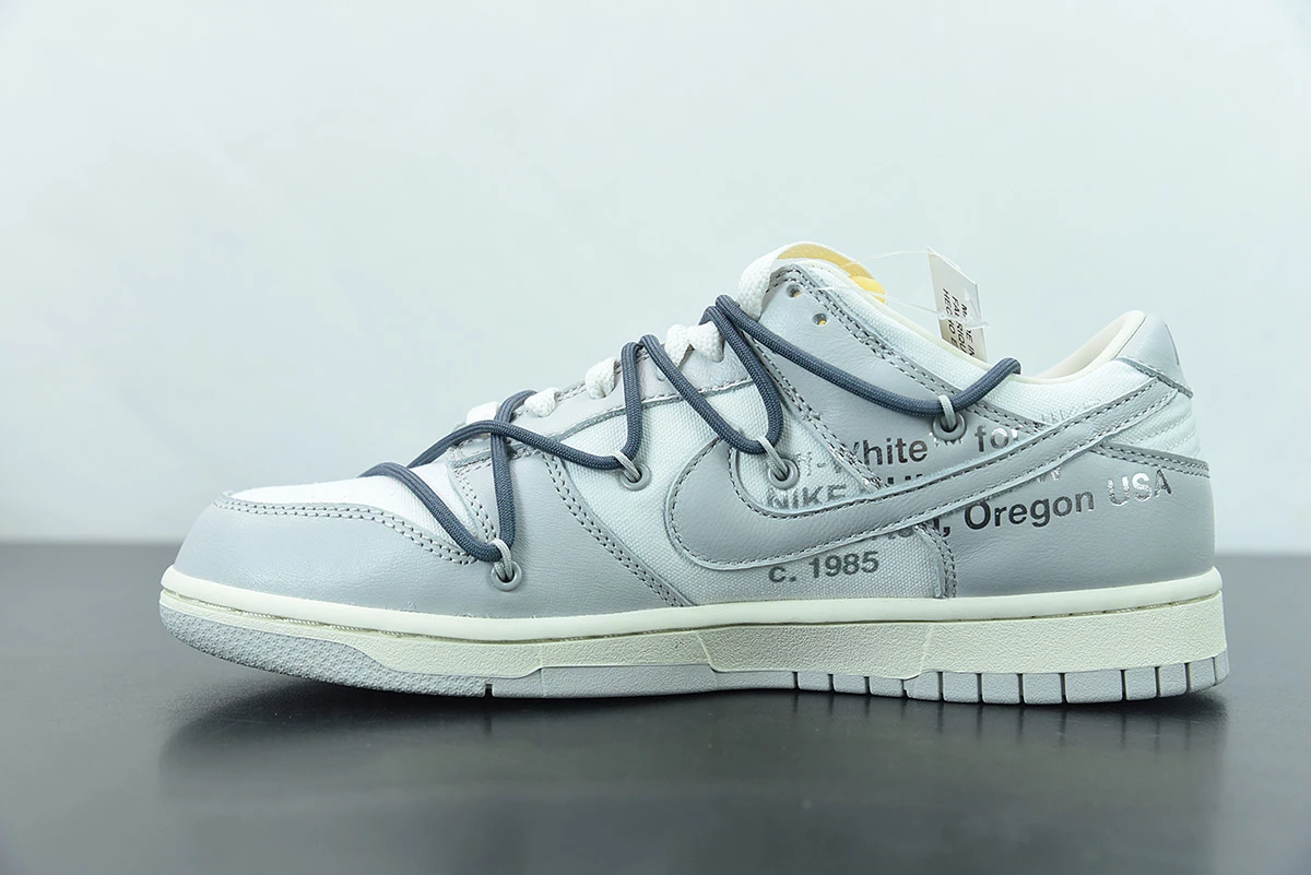 Fit Sporting Goods Off-White X Nike Dunk Low β41 Of 50β Sail/Grey/Flint Grey For Sale - Image 3