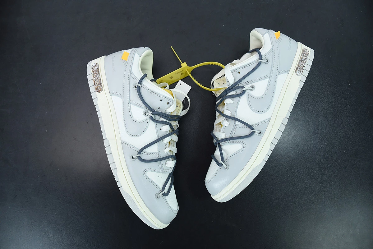 Fit Sporting Goods Off-White X Nike Dunk Low β41 Of 50β Sail/Grey/Flint Grey For Sale - Image 4