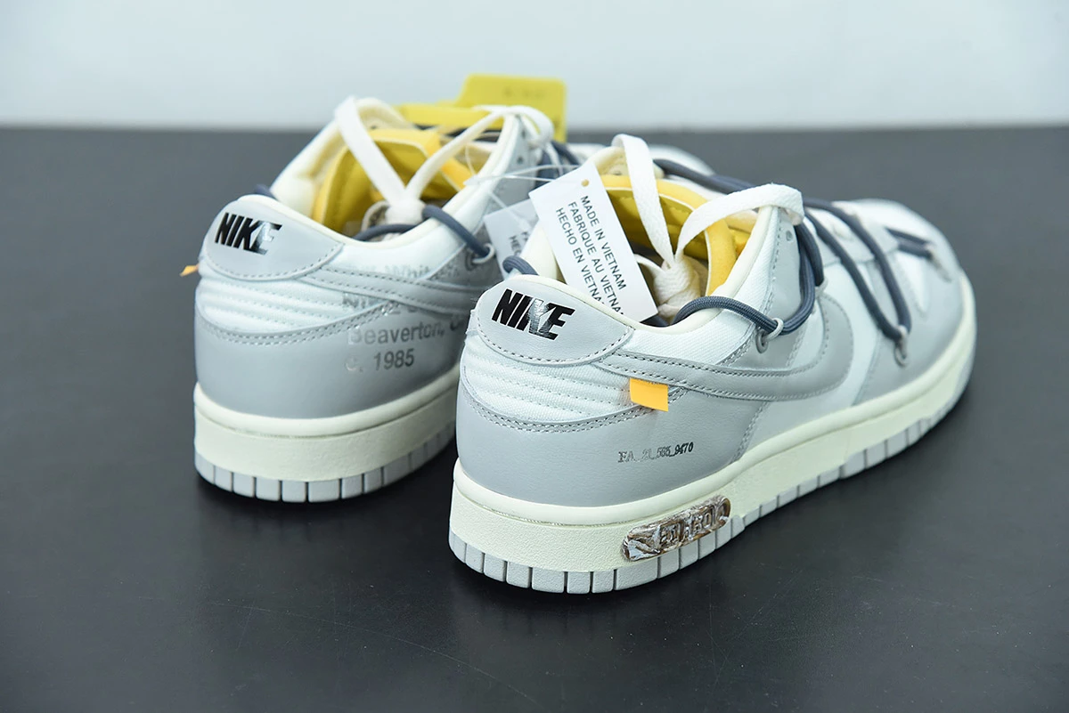 Fit Sporting Goods Off-White X Nike Dunk Low β41 Of 50β Sail/Grey/Flint Grey For Sale - Image 7