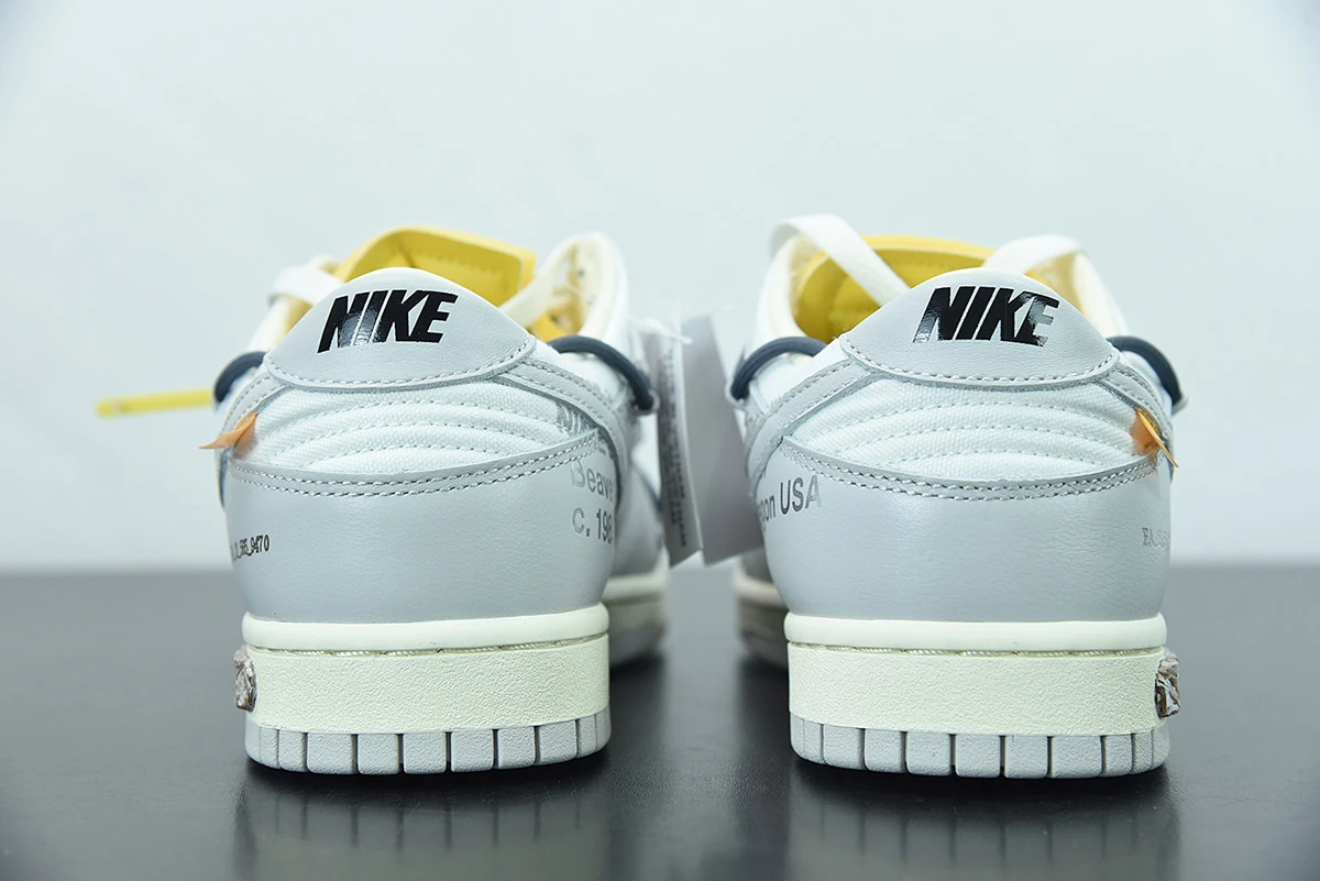 Fit Sporting Goods Off-White X Nike Dunk Low β41 Of 50β Sail/Grey/Flint Grey For Sale - Image 9