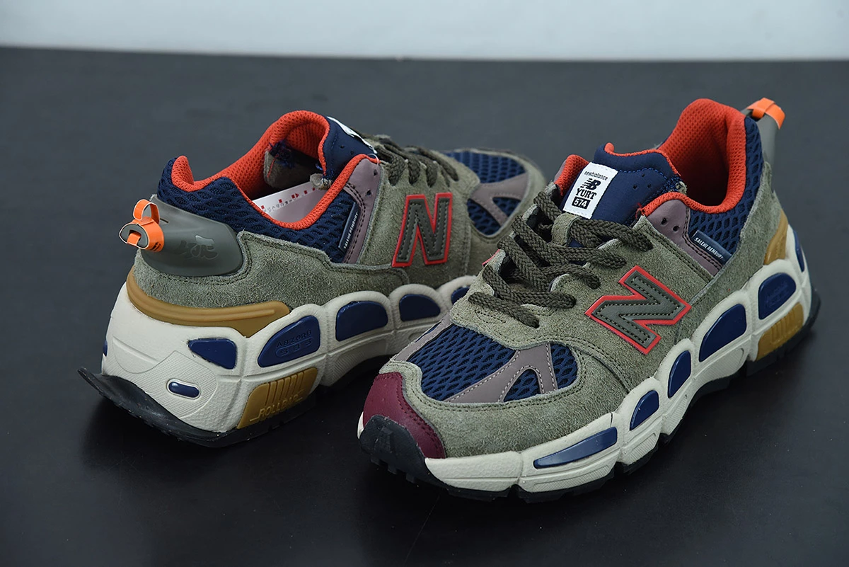 Fit Sporting Goods Salehe Bembury X New Balance 574 “Yurt” Team Forest Green/Burgundy For Sale - Image 4