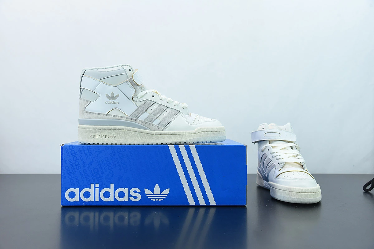 Fit Sporting Goods Adidas Forum 84 High Grey One/Orbit Grey/White FY4576 For Sale - Image 10